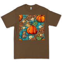 Cacao pumpkin and butterfly seamless pattern Premium Tee - BundleAndBundleShop