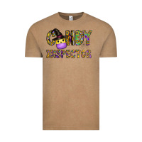 Vintage Coffee Candy Inspector Vintage Tee - CowhideDigitalArt