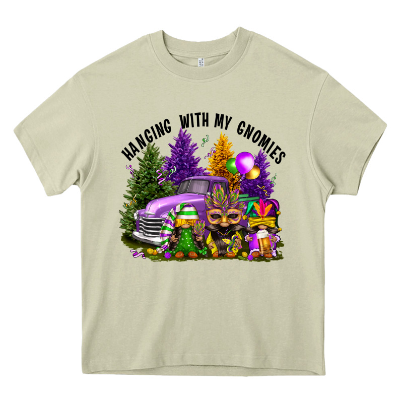 Mardi Gras Hanging With My Gnomies Heavy Core Tee by FaDigitalArtStudio | Teevron
