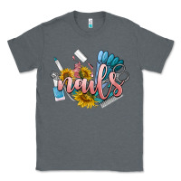 Charcoal Heather nails Classic Tee - BarkalooDesign