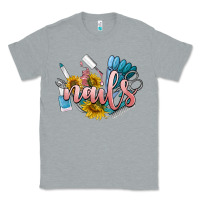 Heather Grey nails Classic Tee - BarkalooDesign