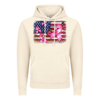 Vintage Artic breast cancer american flag background Vintage Hoodie - BarkalooDesign
