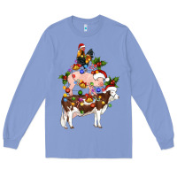 Colony Blue stacked christmas farm animals Long Sleeve Tee - Artiststas