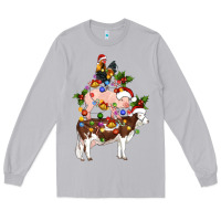 Moon Dust stacked christmas farm animals Long Sleeve Tee - Artiststas