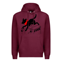 Burgundy negro matapacos riot dog Premium Hoodie - baoMotion
