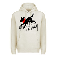 Oatmeal Heather negro matapacos riot dog Premium Hoodie - baoMotion