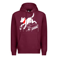 Burgundy negro matapacos riot dog Premium Hoodie - baoMotion