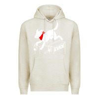 Oatmeal Heather negro matapacos riot dog Premium Hoodie - baoMotion