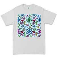 Dove Grey Science Teacher Seamless Pattern Premium Tee - BundleAndBundleShop