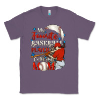 Lavender My favorite baseball player calls me mom Classic Tee - FaDigitalArtStudio