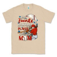 Mushroom My favorite baseball player calls me mom Classic Tee - FaDigitalArtStudio