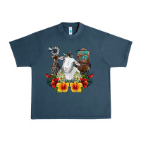 Midnight Navy farm life sheep Urban Heavy Tee - SublimationCraftShop