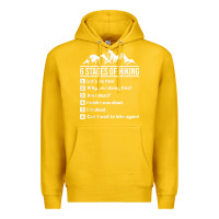 Lemon hiking 6 stages of hiking funny hiking nature adventure Premium Hoodie - baoMotion