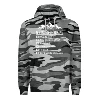 Slate Camo hiking 6 stages of hiking funny hiking nature adventure Premium Hoodie - baoMotion