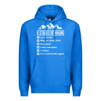 True Royal hiking 6 stages of hiking funny hiking nature adventure Premium Hoodie - baoMotion