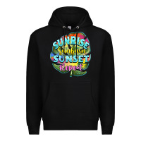 Black sunrise sunburn sunset repeat Premium Hoodie - BarkalooDesign