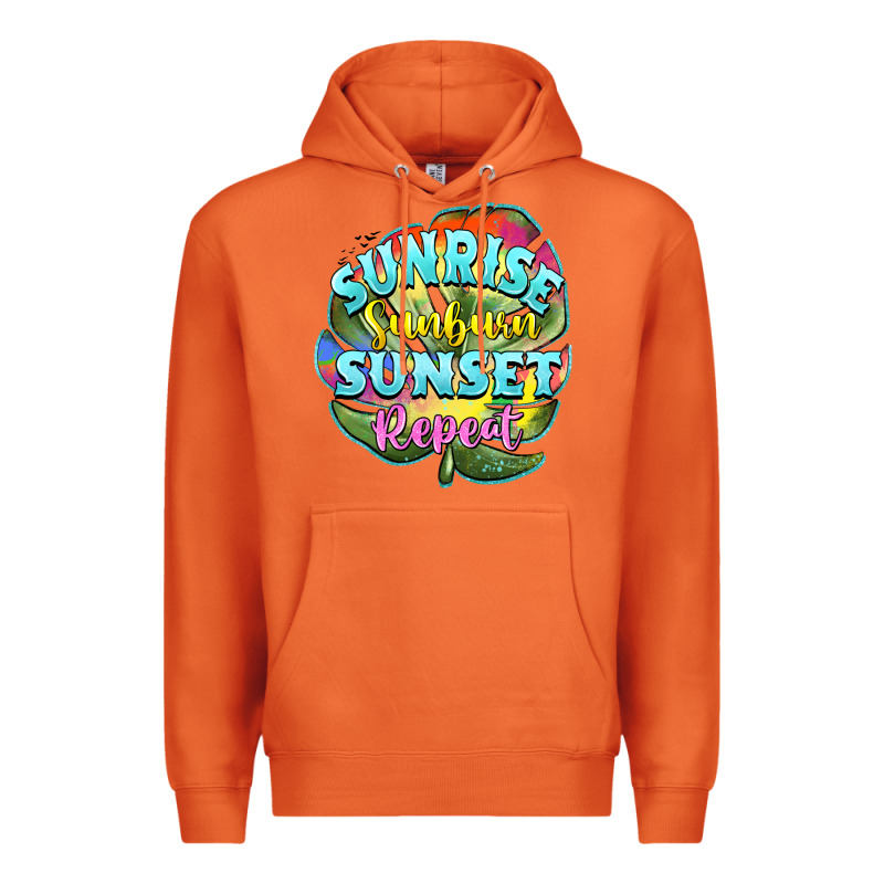 Sunrise Sunburn Sunset Repeat Premium Hoodie by BarkalooDesign | Teevron