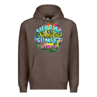 Coffee sunrise sunburn sunset repeat Premium Hoodie - BarkalooDesign