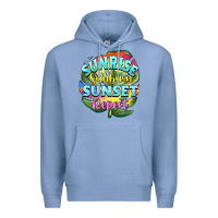 Colony Blue sunrise sunburn sunset repeat Premium Hoodie - BarkalooDesign