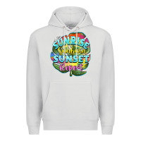 Dove Grey sunrise sunburn sunset repeat Premium Hoodie - BarkalooDesign