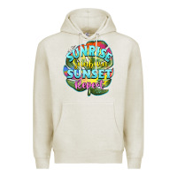 Oatmeal Heather sunrise sunburn sunset repeat Premium Hoodie - BarkalooDesign