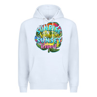 White sunrise sunburn sunset repeat Premium Hoodie - BarkalooDesign