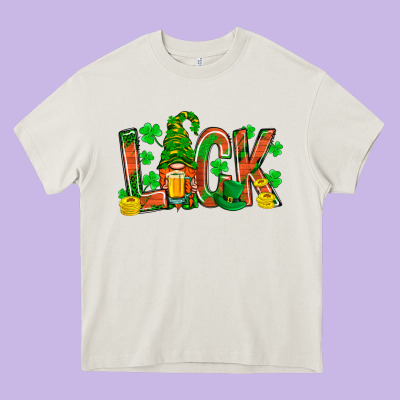 Western Luck With Gnome And Beer Heavy Core Tee Designed By Bundleandbundleshop