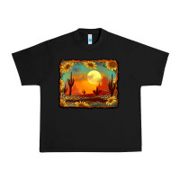 Black western desert sunset background Urban Heavy Tee - RanaPortraitStore