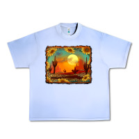 Grape Ice western desert sunset background Urban Heavy Tee - RanaPortraitStore
