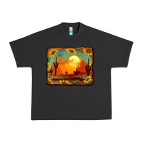 Pigment Black western desert sunset background Urban Heavy Tee - RanaPortraitStore