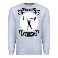 Heather Grey stronger everday Premium Sweatshirt - Bettercallsaul