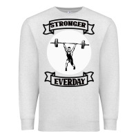 Oatmeal Heather stronger everday Premium Sweatshirt - Bettercallsaul