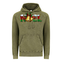 Vintage Olive noel Christmas bells Vintage Hoodie - BarkalooDesign