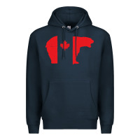 Navy canada t shirt love canada bear proud canadian canada day t shirt Premium Hoodie - baoMotion