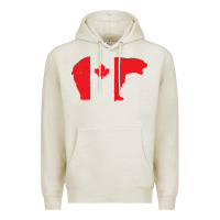 Oatmeal Heather canada t shirt love canada bear proud canadian canada day t shirt Premium Hoodie - baoMotion