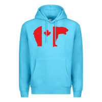 Ocean Blue canada t shirt love canada bear proud canadian canada day t shirt Premium Hoodie - baoMotion