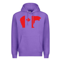 Purple canada t shirt love canada bear proud canadian canada day t shirt Premium Hoodie - baoMotion