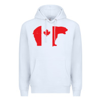 White canada t shirt love canada bear proud canadian canada day t shirt Premium Hoodie - baoMotion