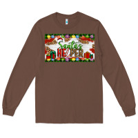 Chestnut Christmas Santa's Helper Long Sleeve Tee - Artiststas