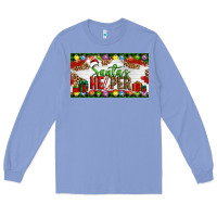 Colony Blue Christmas Santa's Helper Long Sleeve Tee - Artiststas