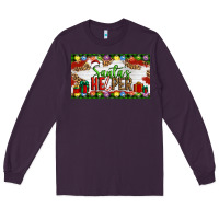 Plum Christmas Santa's Helper Long Sleeve Tee - Artiststas