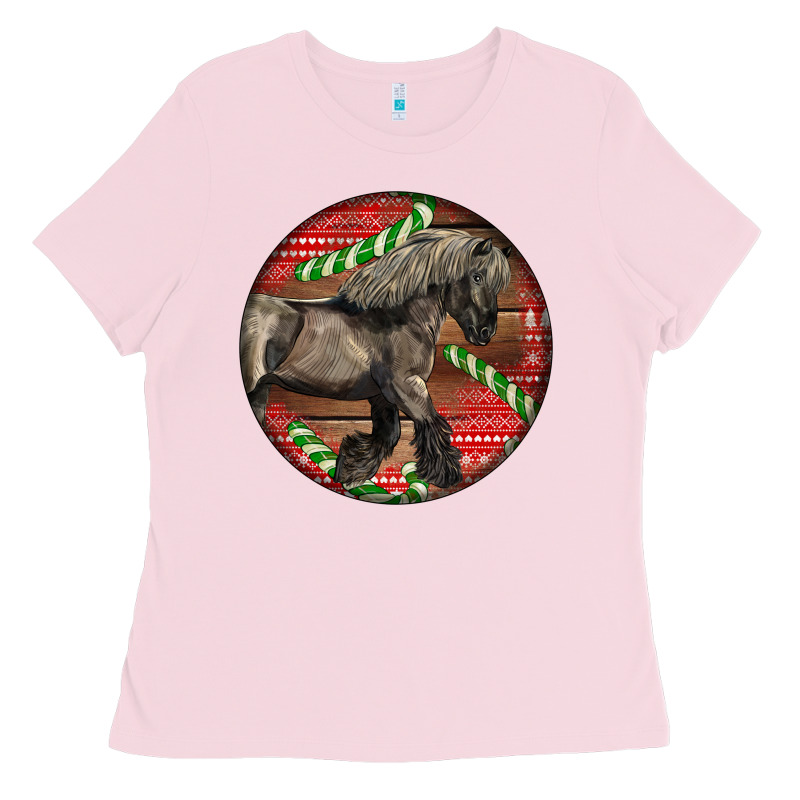 Belgian Horse Christmas Ladies Tee by LillyAllenDesigns | Teevron