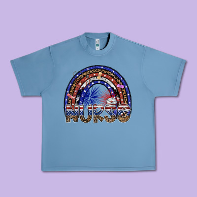 American Nurse Urban Heavy Tee Designed By Sublimationcraftshop
