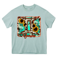 Arona gemini turquoise cowhide Heavy Core Tee - RanaPortraitStore