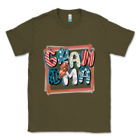 Army Green 4th of July grandma with lightning bolt Classic Tee - FaDigitalArtStudio