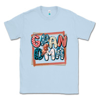 Dusty Blue 4th of July grandma with lightning bolt Classic Tee - FaDigitalArtStudio