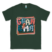 Sports Green 4th of July grandma with lightning bolt Classic Tee - FaDigitalArtStudio