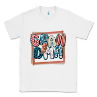 White 4th of July grandma with lightning bolt Classic Tee - FaDigitalArtStudio