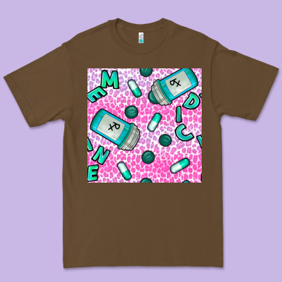 Western Medicine Seamless Pattern Premium Tee Designed By Bundleandbundleshop