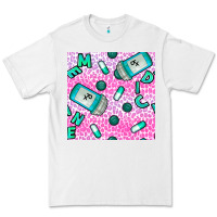 White Western Medicine Seamless Pattern Premium Tee - BundleAndBundleShop